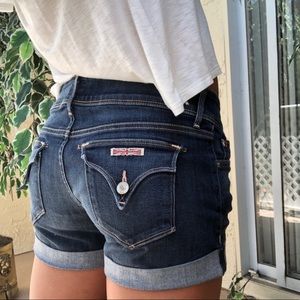 Hudson dark wash denim shorts